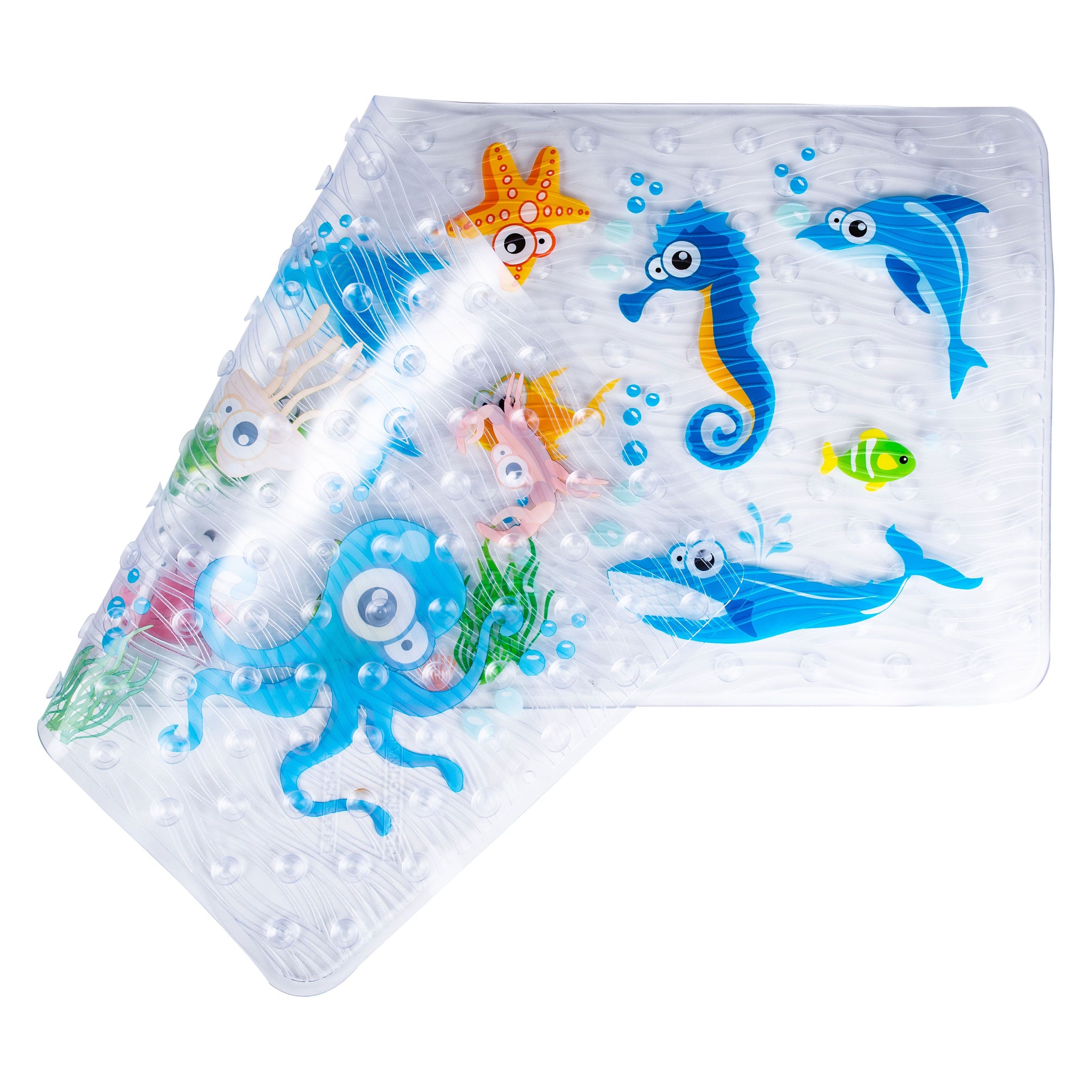 Emmzoe Bubble Rubber Anti-Slip Bath Mat 14 x 30 Inches Kids & Baby